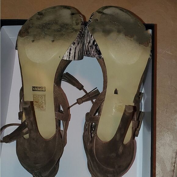 Bebe Lea Tassleled Tie-up Sandal Size 10 - Picture 11 of 16